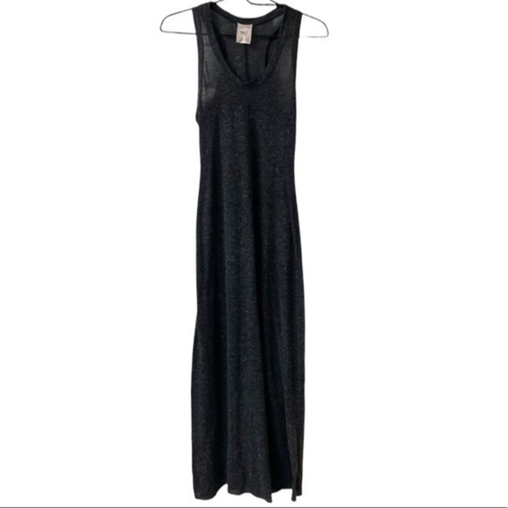 Robin K Sleeveless Midi Dress Sheer Swim Cover Up Women’s Size Small gray slip - Picture 7 of 7